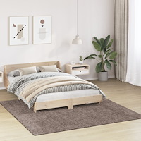 vidaXL Syntetmatta med latexbakgrund Brun 200x200 cm