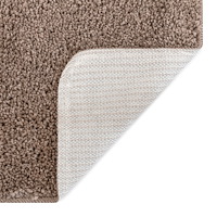 vidaXL Shaggy Mat med Latexbaksida Brun 200x290 cm