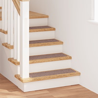 vidaXL Trappmattor med latexbacking Ljusbrun 20x75
