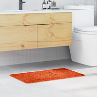 vidaXL Badrumsmatta Rektangulär Orange 50x80 cm Polypropylen Halkfri