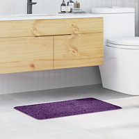 vidaXL Badrumsmatte Rektangulär Lila 50x80 cm Polypropylen Halkfri