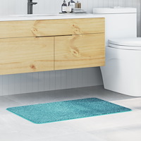 vidaXL Badrumsmatta Rektangulär Orange 60x90 cm Polypropylen Halkfri