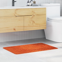 vidaXL Badrumsmatta Rektangulär Orange 60x90 cm Polypropylen Halkfri