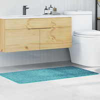vidaXL Badrumsmatta Rektangulär Turkos 70x120 cm Polypropylen Halkfri
