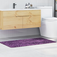 vidaXL Badrumsmatta Rektangulär Blå 70x120 cm Polypropylen Halkfri