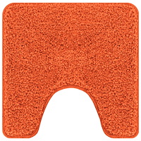 vidaXL 2-delars badrumsmatta set orange polypropylen halkfri