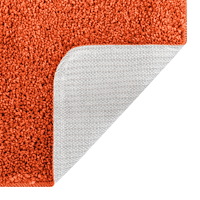 vidaXL 2-delars badrumsmatta set orange polypropylen halkfri