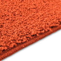 vidaXL 2-delars badrumsmatta set orange polypropylen halkfri