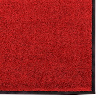 vidaXL Tvättbar Dörrmatta Röd 120x250 cm