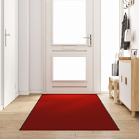 vidaXL Tvättbar Dörrmatta Röd 120x350 cm