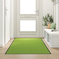 vidaXL Tvättbar Dörrmatta Grön 120x250 cm