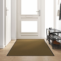 vidaXL Tvättbar Dörrmatta Brun 120x250 cm