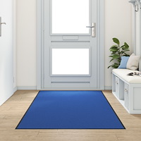 vidaXL Matta för dörren Tvättbar Blå 120x300 cm