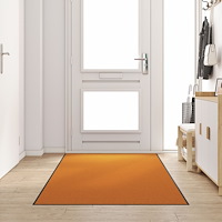 vidaXL Dörrmatta Tvättbar Orange 120x250 cm