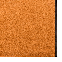 vidaXL Dörrmatta Tvättbar Orange 120x350 cm
