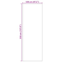 vidaXL Dörrmatta Tvättbar Orange 120x350 cm