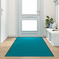 vidaXL Tvättbar Dörrmatta Cyan 120x400 cm