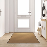 vidaXL Tvättbar Dörrmatta i Grädde 120x250 cm