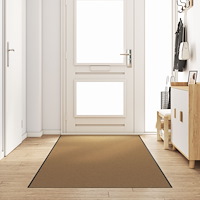 vidaXL Dörrmatta Tvättbar Grädde 120x350 cm