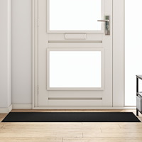 vidaXL Dörrmatta Rektangulär Svart 60x180 cm