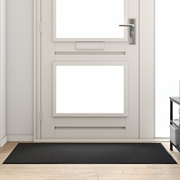 vidaXL Dörrmatta Rektangulär Svart 90x150 cm
