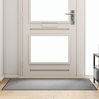 vidaXL Rektangulär Dörrmatta Grå 90x150 cm