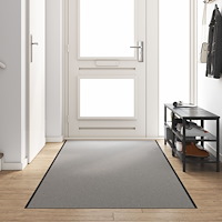 vidaXL Grå Rektangulär Dörrmatta 120x350 cm