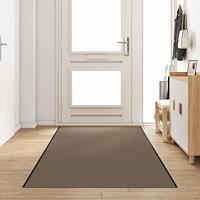 vidaXL Rektangulär Dörrmatta Beige 120x350 cm
