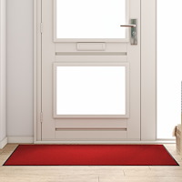 vidaXL Röd Rektangulär Dörrmatta 90x150 cm