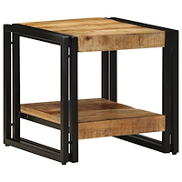 vidaXL Kaffeebord 40x50x38 cm Massivt Grovt Mangoträ