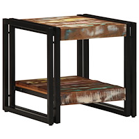 vidaXL Kaffeebord Flerfärgad 40x50x38 cm Massivt Återvunnet Trä