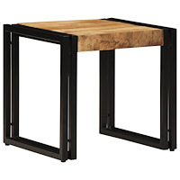 vidaXL Kaffeebord 40x50x38 cm Solid Grovt Mangoträ
