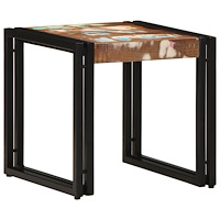 vidaXL Kaffeebord Flerfärgad 40x50x38 cm Massivt trä Återvunnet