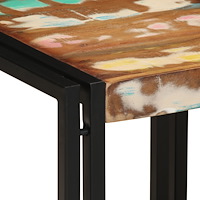 vidaXL Kaffeebord Flerfärgad 40x50x38 cm Massivt trä Återvunnet