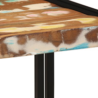 vidaXL Kaffeebord Flerfärgad 40x50x38 cm Massivt trä Återvunnet