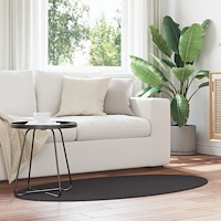 vidaXL Mattor Antracit Polyester 80 x 150 cm Halkfri Områdesmatta