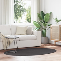 vidaXL Matta "HUARTE" Antracit 100x200 cm Oval