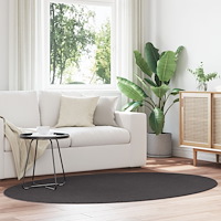 vidaXL Matta ""HUARTE"" Antracit 140x200 cm Oval