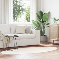 vidaXL Mattor Grädde Polyester 120 x 170 cm Hållbar Områdesmattor