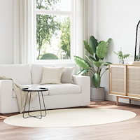vidaXL Matta "HUARTE" Grädde 160x230 cm Oval