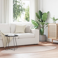 vidaXL Matta "HUARTE" Sand 100x200 cm Oval