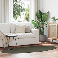 vidaXL Matta "HUARTE" Skogsgrön 100x200 cm Oval