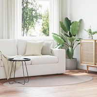 vidaXL Matta 'HUARTE' Kort Lugg Mjuk och Tvättbar Sand 100x200 cm