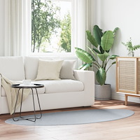 vidaXL Matta "HUARTE" Kort Lugg Mjuk och Tvättbar Grå 100x200 cm