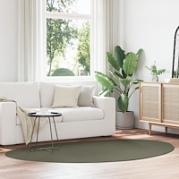 vidaXL Matta 'HUARTE'Mjuk kort plysch och tvättbar Skogsgrön 160x230 cm