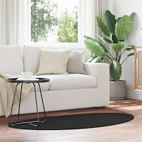 vidaXL Matta ""HUARTE"" Kort Lugg Mjuk och Tvättbar Svart 80x150 cm