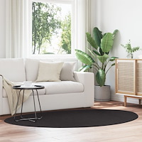 vidaXL Matta ""HUARTE"" Kort Lur Mjuk och Tvättbar Svart 140x200 cm