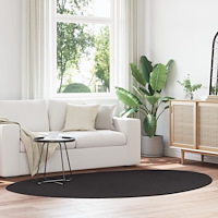 vidaXL Matta "HUARTE" Kort Lugg Mjuk och Tvättbar Svart 160x230 cm