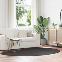 vidaXL Matta 'HUARTE' Kort Lugg Mjuk och Tvättbar Antracit 160x230 cm