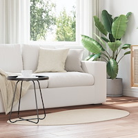 vidaXL Områdesmatta Beige 80x150 cm Polyester Halkfri
